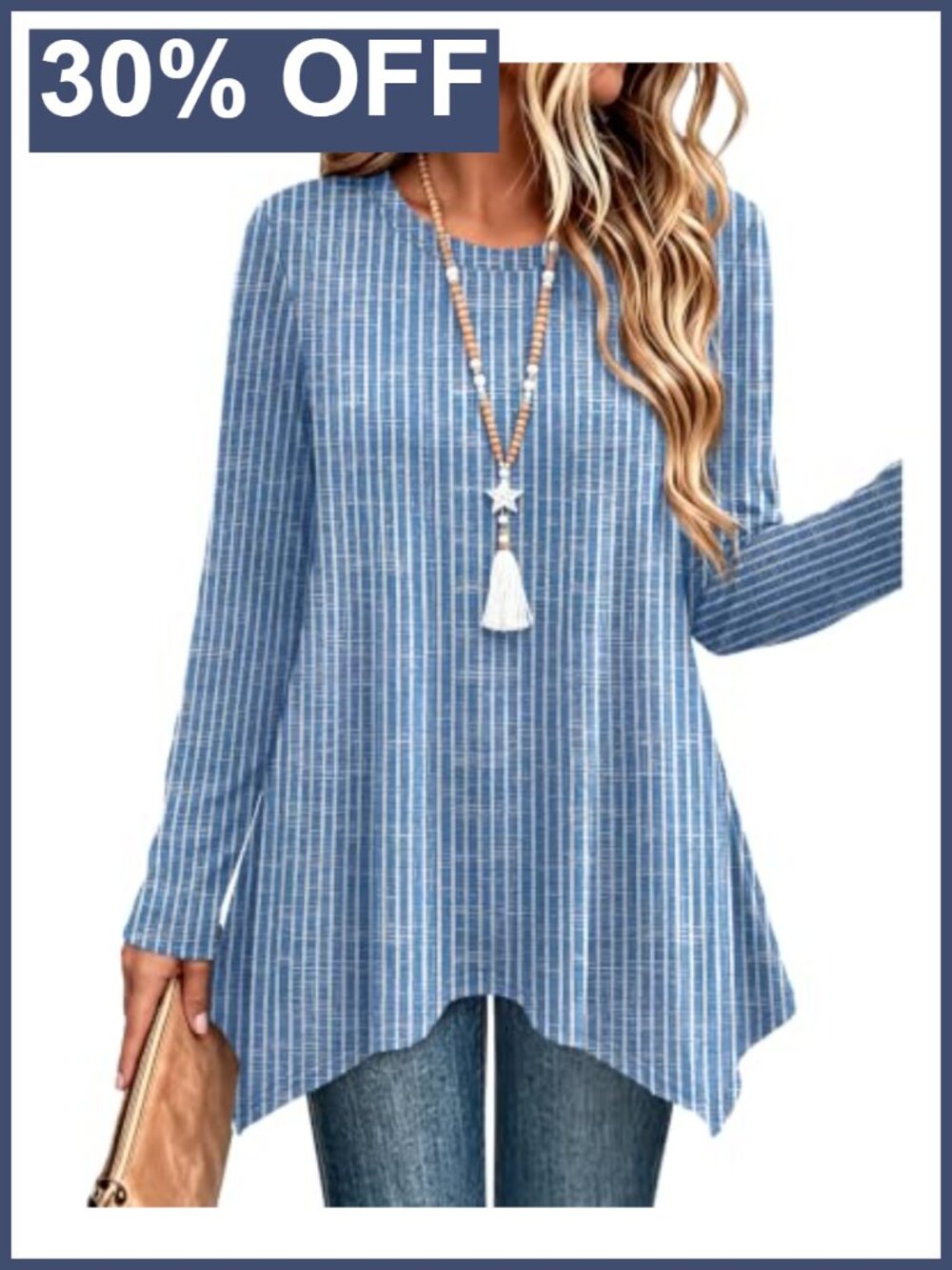 Women's Long Sleeve Tunic Top Loose Fit Asymmetrical Hem Fall Winter